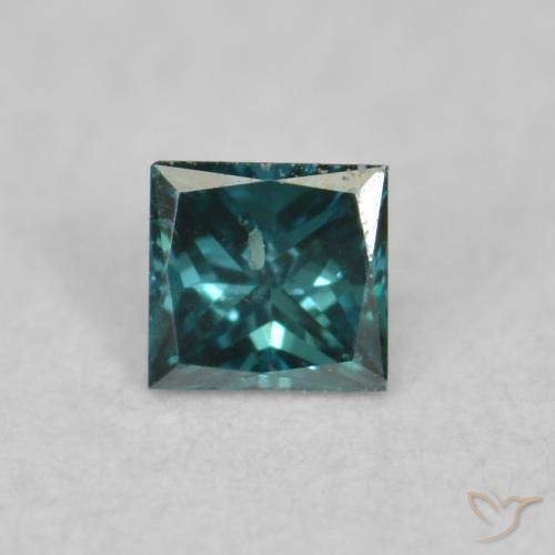 0.03ct Natürlicher Blau Diamant, Quadrat, VVS-VS