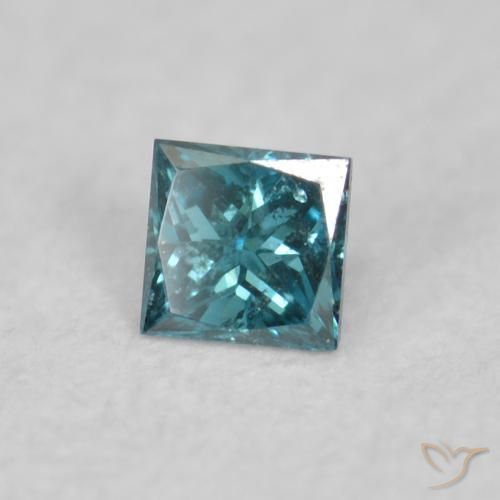 9,17 ctw natürlicher Blau Diamant, Quadrat, VVS-VS