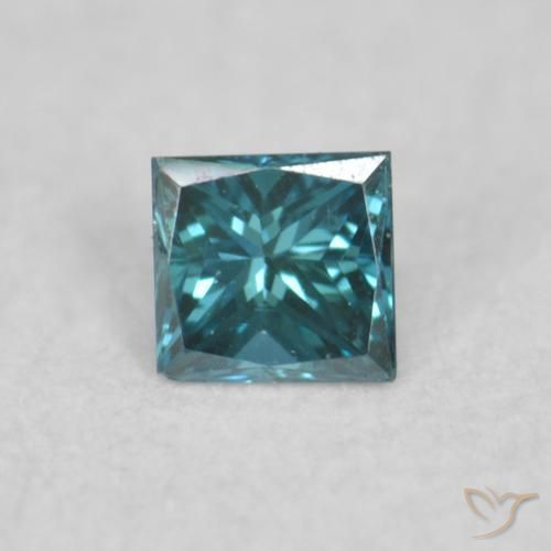 0.04ct Natürlicher Blau Diamant, Quadrat, VVS-VS