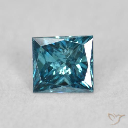 0.05ct Natürlicher Blau Diamant, Quadrat, VVS-VS