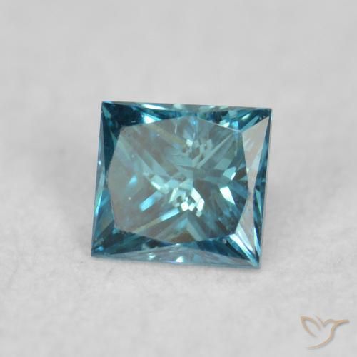 9,17 ctw natürlicher Blau Diamant, Quadrat, VVS-VS