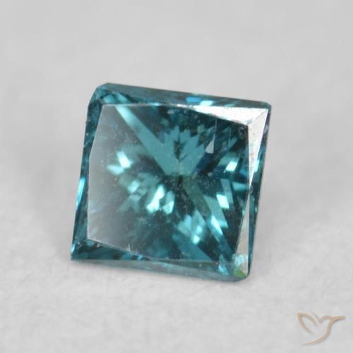 9,17 ctw natürlicher Blau Diamant, Quadrat, VVS-VS
