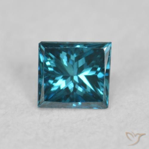0.06ct Natürlicher Blau Diamant, Quadrat, VVS-VS