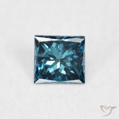 0.06ct Natürlicher Blau Diamant, Quadrat, VVS-VS