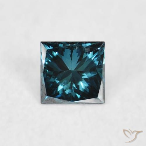0.07ct Natürlicher Blau Diamant, Quadrat, VS-SI