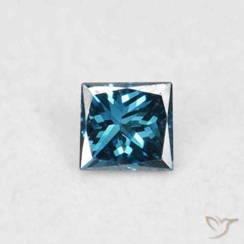 0.02ct Natürlicher Blau Diamant, Quadrat, VVS-VS