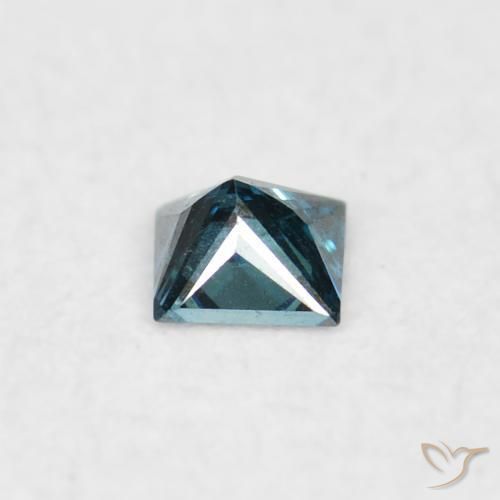 9,17 ctw natürlicher Blau Diamant, Quadrat, VVS-VS