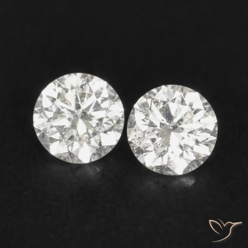0.07ctw Natürlicher H Diamant, Runden, VS-SI