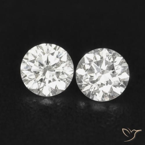 0.07ctw Natürlicher H Diamant, Runden, VS-SI