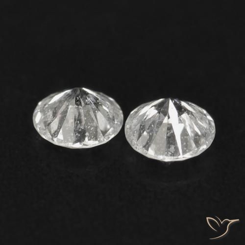 0.07 ct natürliche H Diamant-Edelsteine, Runden, VS-SI