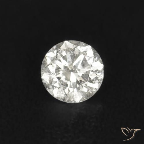 0,02 ctw natürlicher weißer Diamant, Rundschliff, SI