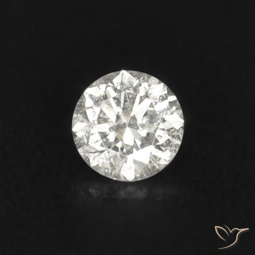 0,02 ctw natürlicher weißer Diamant, Rundschliff, SI