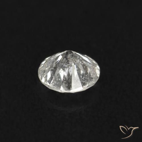 0,02 ctw natürlicher weißer Diamant, Rundschliff, SI