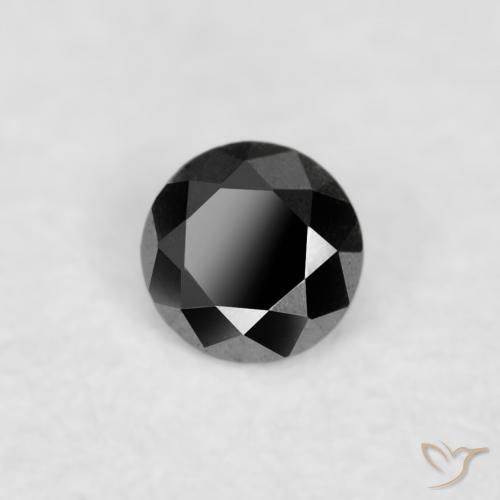9,17 ctw natürlicher Schwarz Diamant, Runden, Lichtundurchlässig