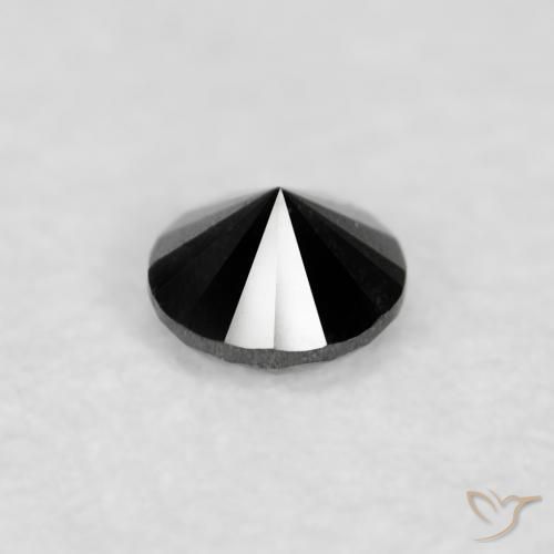 9,17 ctw natürlicher Schwarz Diamant, Runden, Lichtundurchlässig