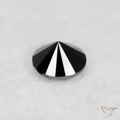 9,17 ctw natürlicher Schwarz Diamant, Runden, Lichtundurchlässig