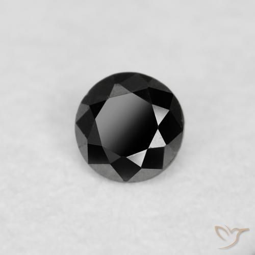 9,17 ctw natürlicher Schwarz Diamant, Runden, Lichtundurchlässig