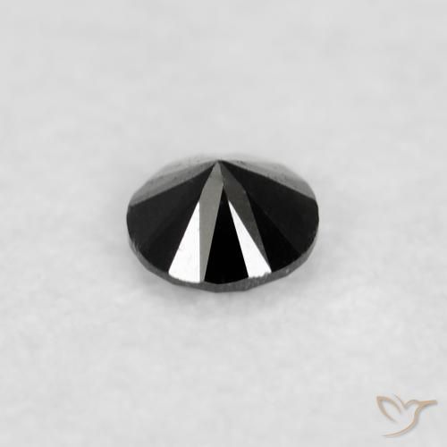 9,17 ctw natürlicher Schwarz Diamant, Runden, Lichtundurchlässig