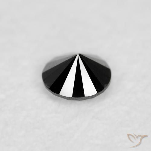 9,17 ctw natürlicher Schwarz Diamant, Runden, Lichtundurchlässig