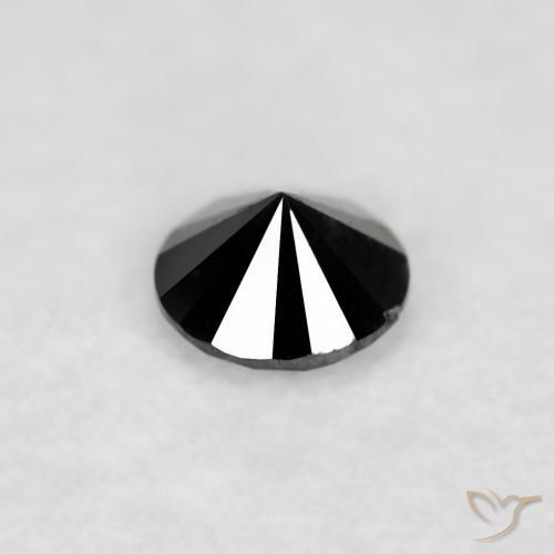 9,17 ctw natürlicher Schwarz Diamant, Runden, Lichtundurchlässig