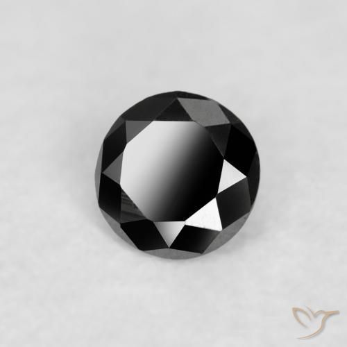 9,17 ctw natürlicher Schwarz Diamant, Runden, Lichtundurchlässig