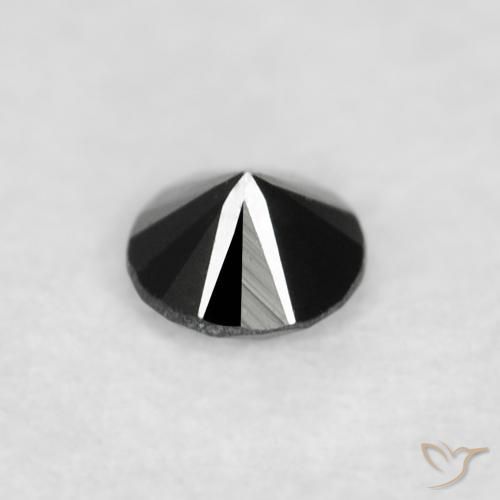 9,17 ctw natürlicher Schwarz Diamant, Runden, Lichtundurchlässig