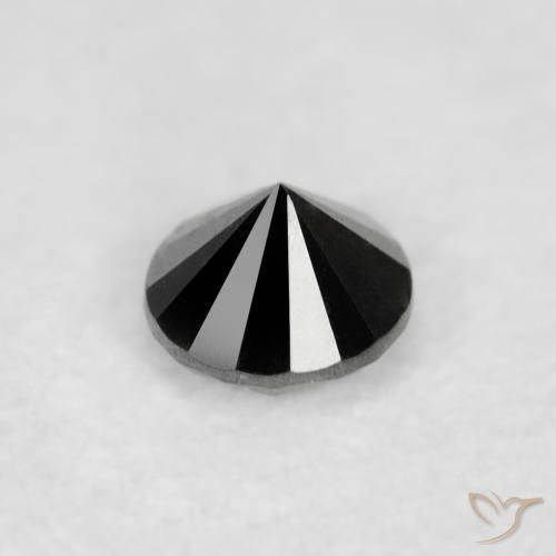 9,17 ctw natürlicher Schwarz Diamant, Runden, Lichtundurchlässig