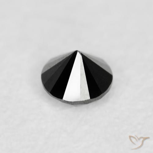 9,17 ctw natürlicher Schwarz Diamant, Runden, Lichtundurchlässig