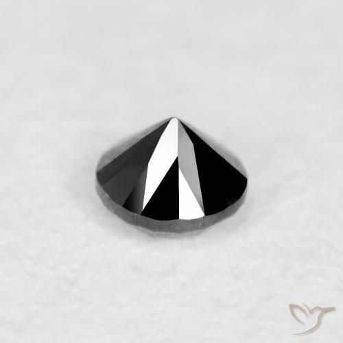 9,17 ctw natürlicher Schwarz Diamant, Runden, Lichtundurchlässig