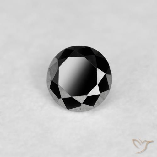 9,17 ctw natürlicher Schwarz Diamant, Runden, Lichtundurchlässig