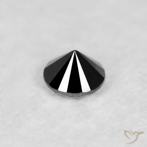 9,17 ctw natürlicher Schwarz Diamant, Runden, Lichtundurchlässig
