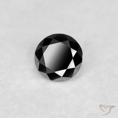 9,17 ctw natürlicher Schwarz Diamant, Runden, Lichtundurchlässig