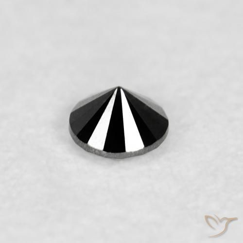 9,17 ctw natürlicher Schwarz Diamant, Runden, Lichtundurchlässig