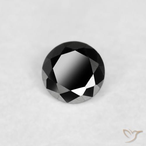 9,17 ctw natürlicher Schwarz Diamant, Runden, Lichtundurchlässig