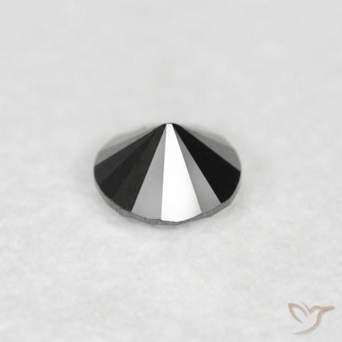 9,17 ctw natürlicher Schwarz Diamant, Runden, Lichtundurchlässig