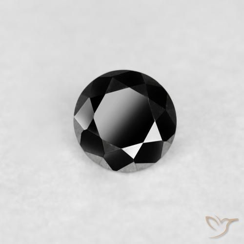 9,17 ctw natürlicher Schwarz Diamant, Runden, Lichtundurchlässig