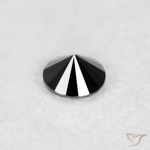 9,17 ctw natürlicher Schwarz Diamant, Runden, Lichtundurchlässig