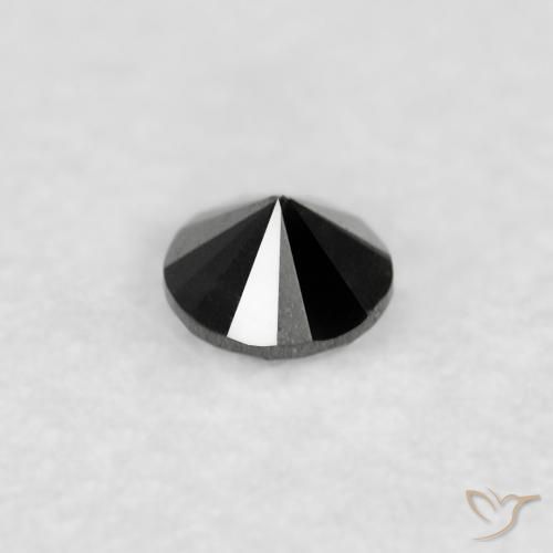 9,17 ctw natürlicher Schwarz Diamant, Runden, Lichtundurchlässig
