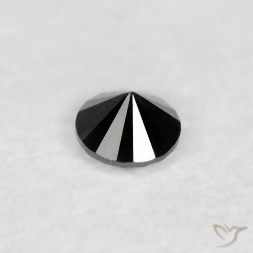 9,17 ctw natürlicher Schwarz Diamant, Runden, Lichtundurchlässig