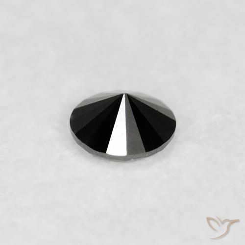 9,17 ctw natürlicher Schwarz Diamant, Runden, Lichtundurchlässig