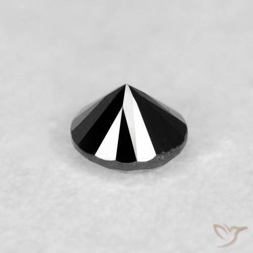 9,17 ctw natürlicher Schwarz Diamant, Runden, Lichtundurchlässig