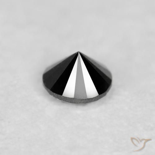 9,17 ctw natürlicher Schwarz Diamant, Runden, Lichtundurchlässig