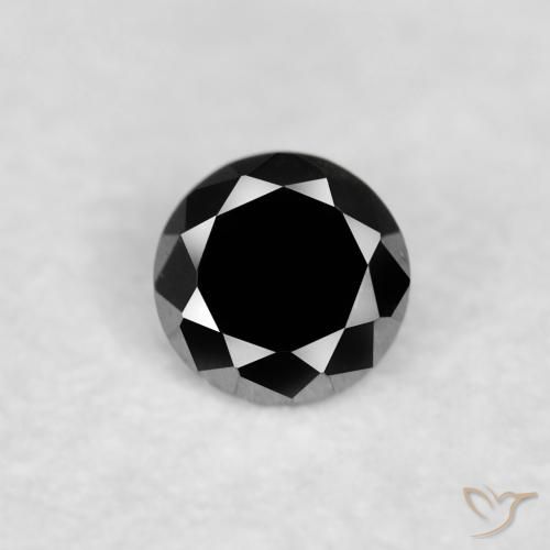 9,17 ctw natürlicher Schwarz Diamant, Runden, Lichtundurchlässig