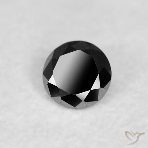 9,17 ctw natürlicher Schwarz Diamant, Runden, Lichtundurchlässig