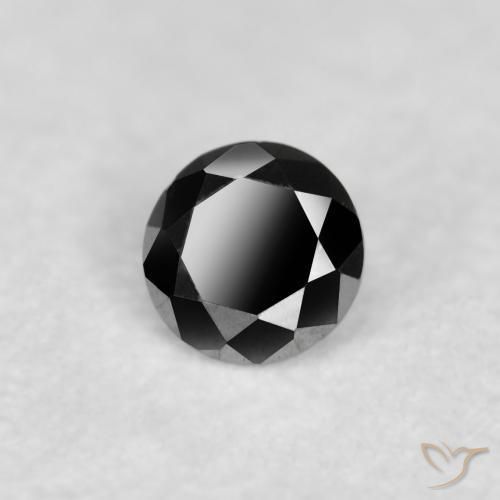 9,17 ctw natürlicher Schwarz Diamant, Runden, Lichtundurchlässig
