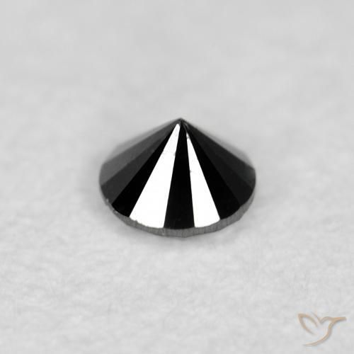 9,17 ctw natürlicher Schwarz Diamant, Runden, Lichtundurchlässig