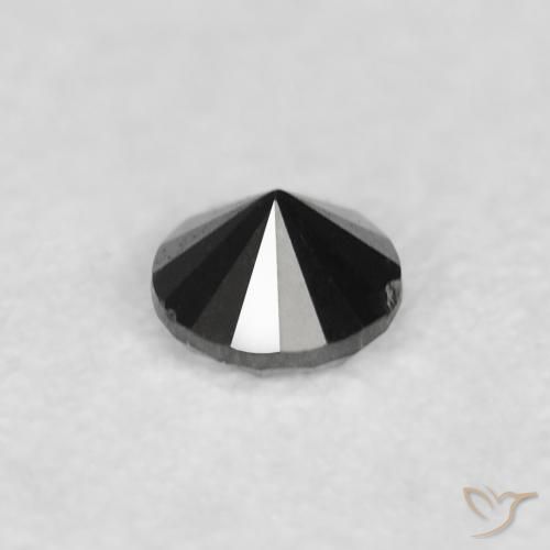 9,17 ctw natürlicher Schwarz Diamant, Runden, Lichtundurchlässig