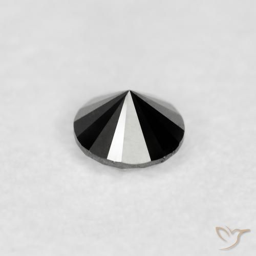 9,17 ctw natürlicher Schwarz Diamant, Runden, Lichtundurchlässig