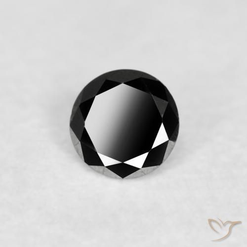 9,17 ctw natürlicher Schwarz Diamant, Runden, Lichtundurchlässig