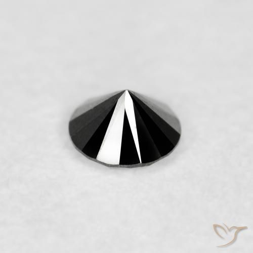 9,17 ctw natürlicher Schwarz Diamant, Runden, Lichtundurchlässig